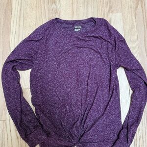 Zella Girls Twist Front Top Purple